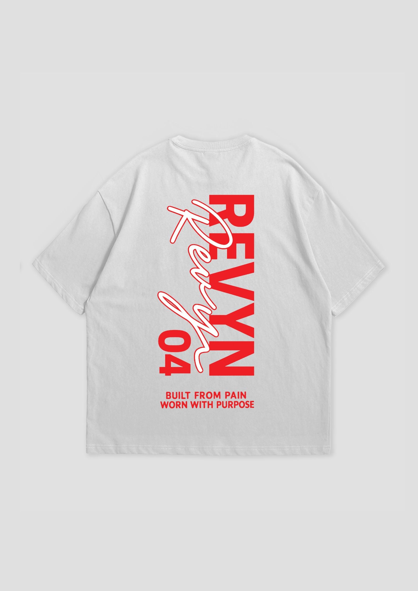 WHITE REVYN04 OVERSIZED T-SHIRT