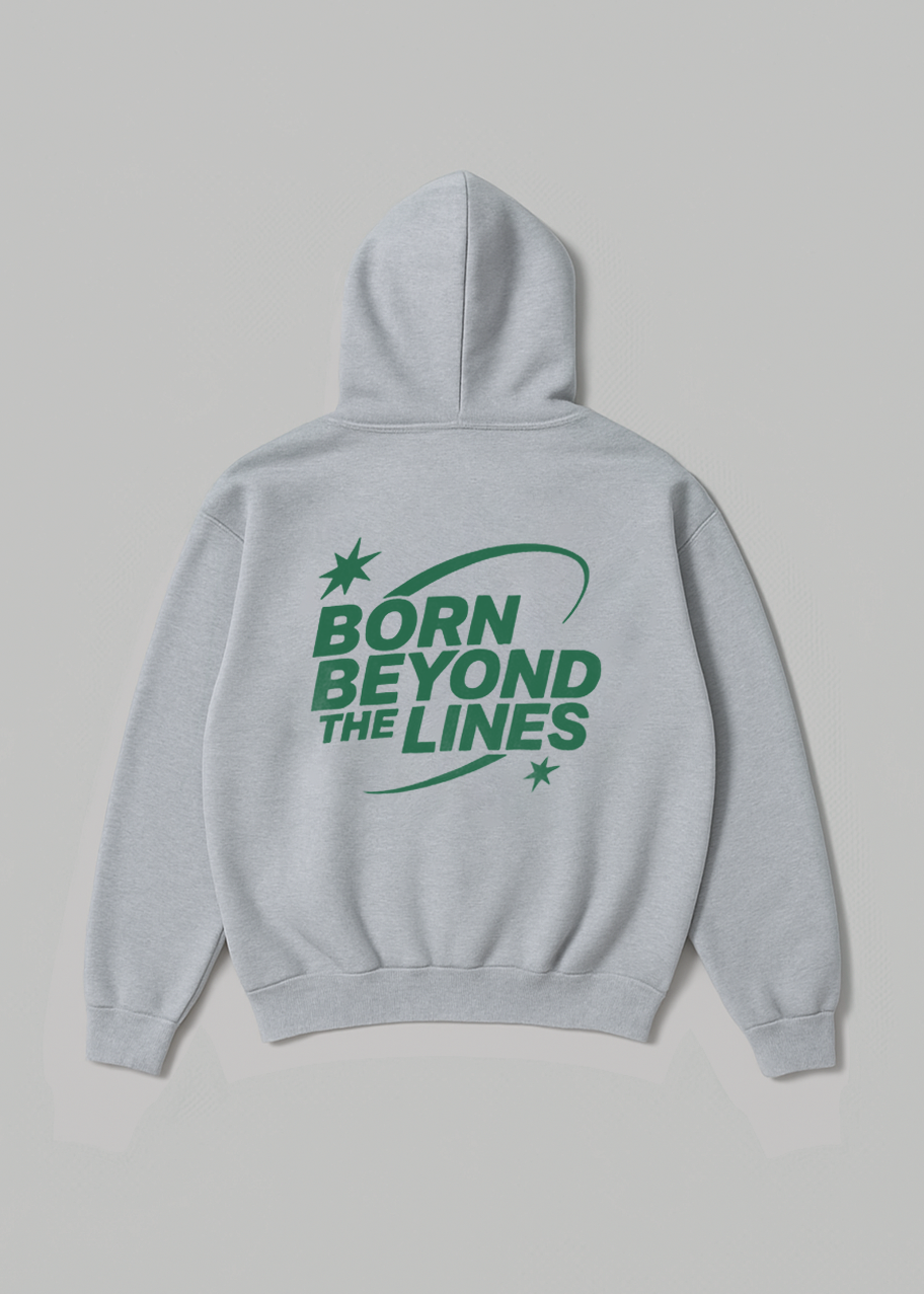 BEYOND THE LINE GRAY HOODIE