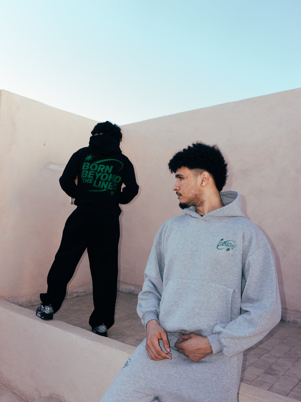 BEYOND THE LINE GRAY HOODIE