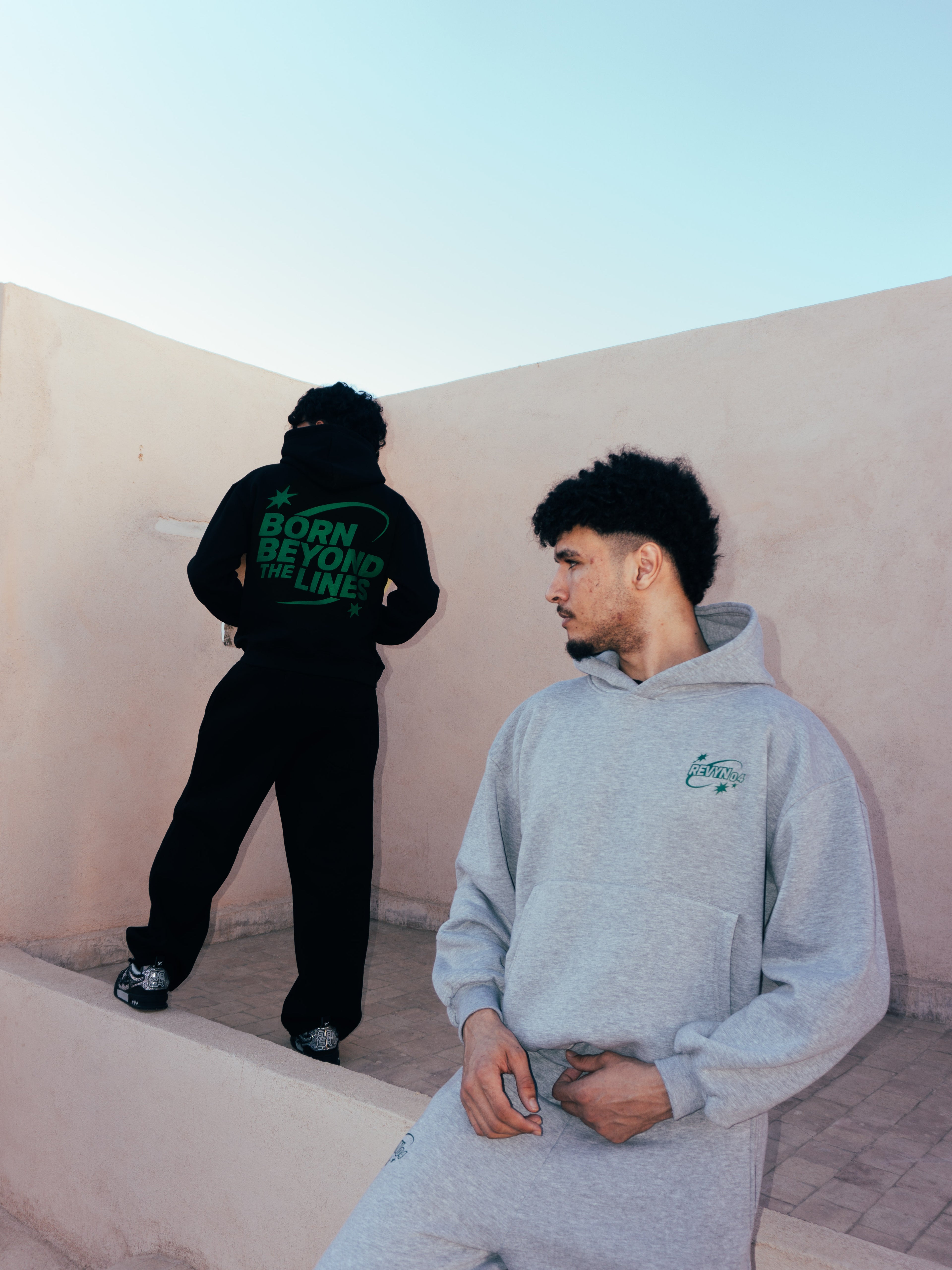 BEYOND THE LINE GRAY HOODIE