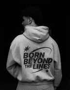 BEYOND THE LINE GRAY HOODIE
