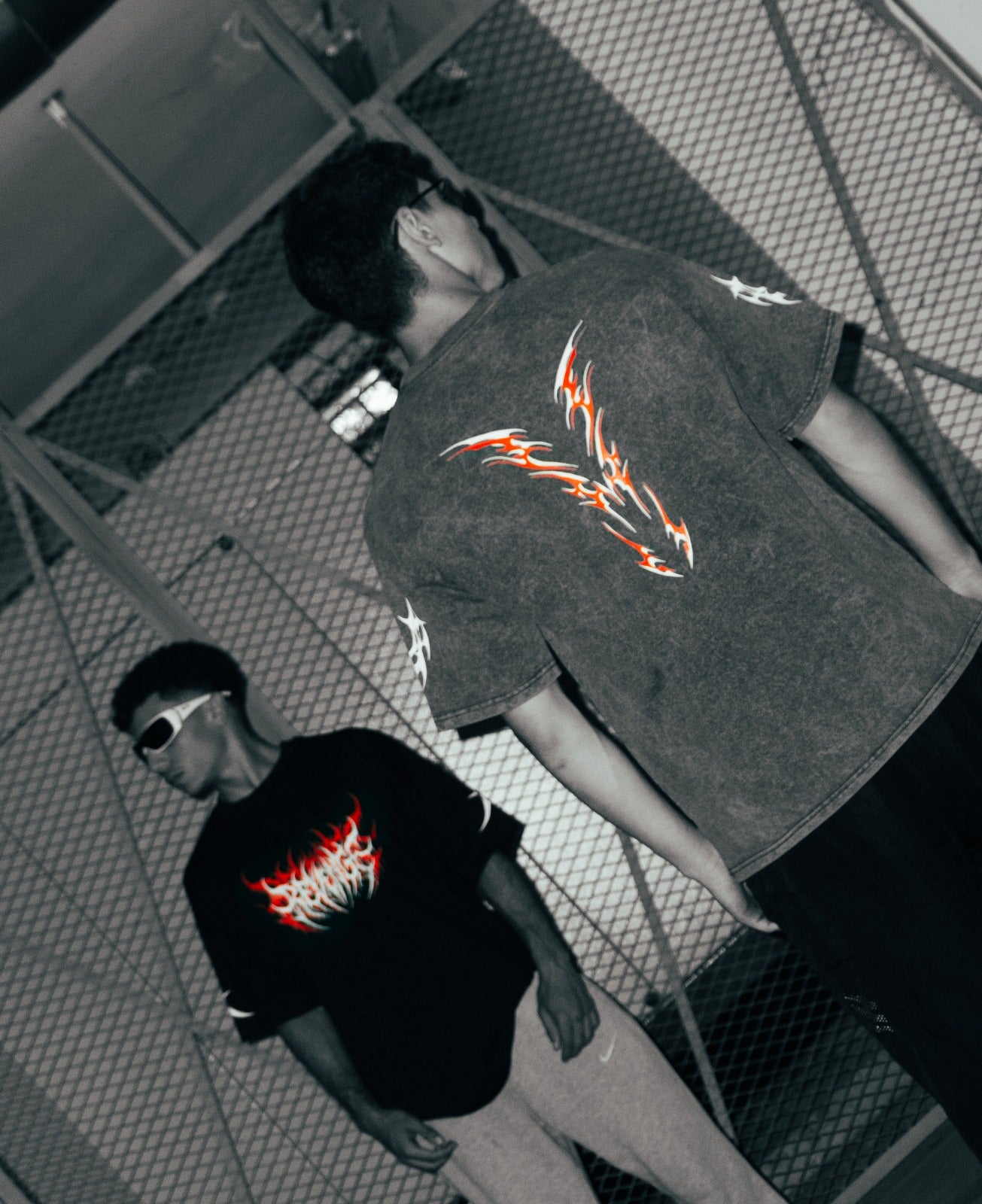 ACID WASHED REVENGE OVERSIZED T-SHIRT